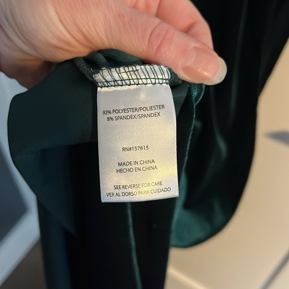 Rachel Zoe Dark Green Velvet Sexy Dress NWT - Picture 9 of 14